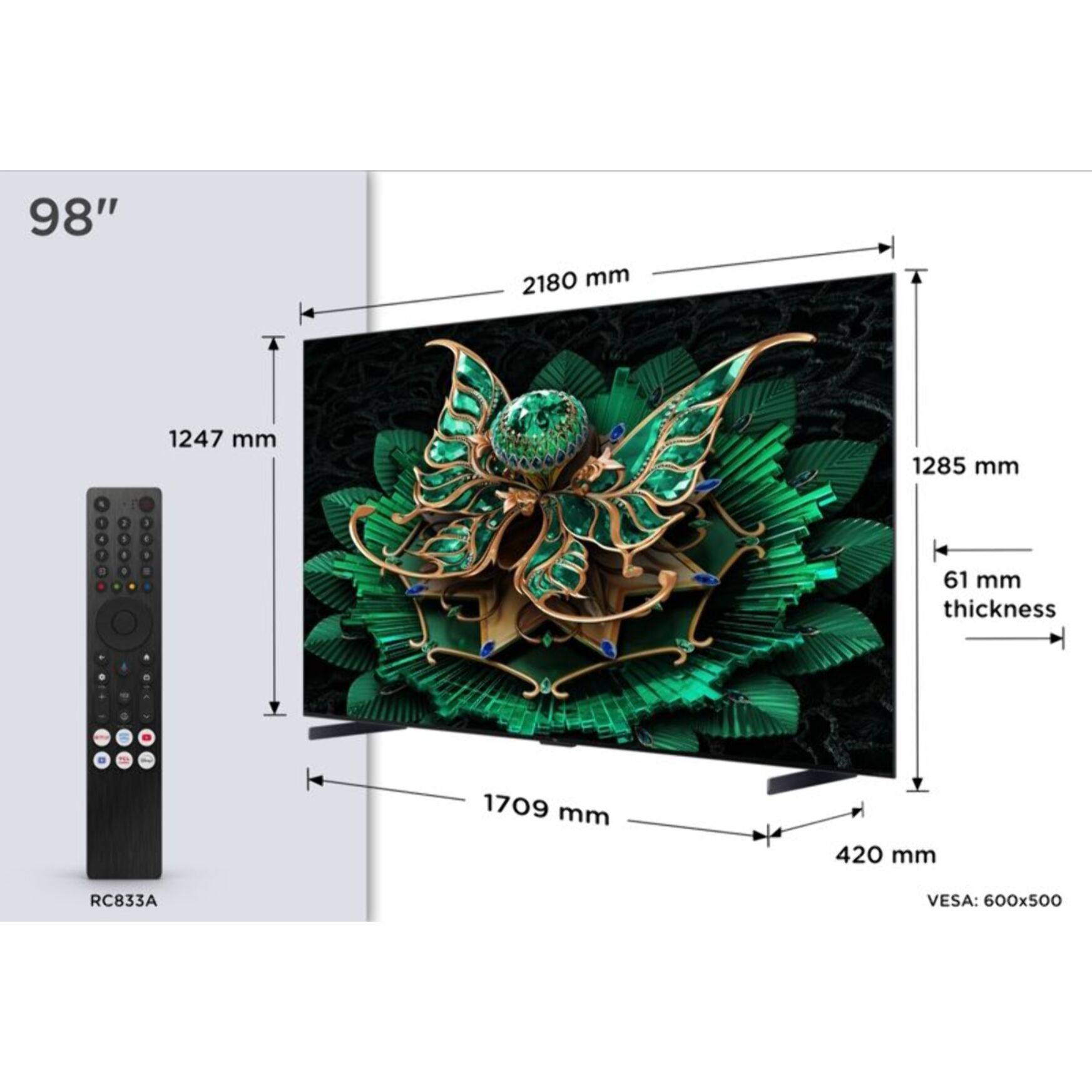 TV Mini Led TCL Mini LED Pro 98C79K 2025