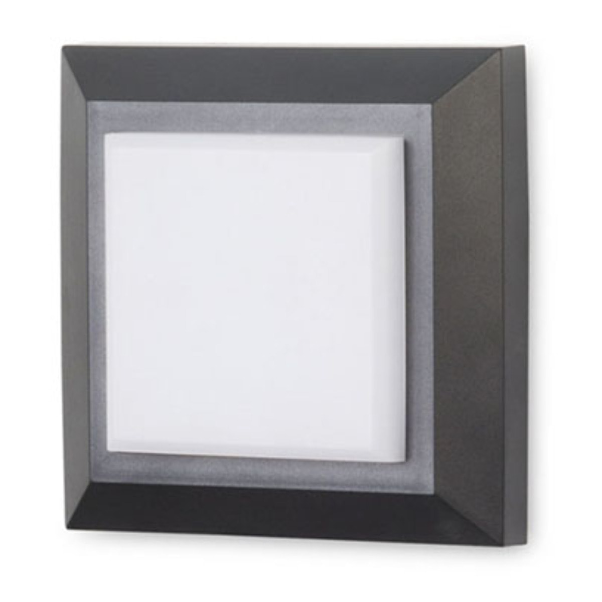 Forlight Aplique Ip65 Grove Diffuser Square Led 2W 4000K Negro 172Lm