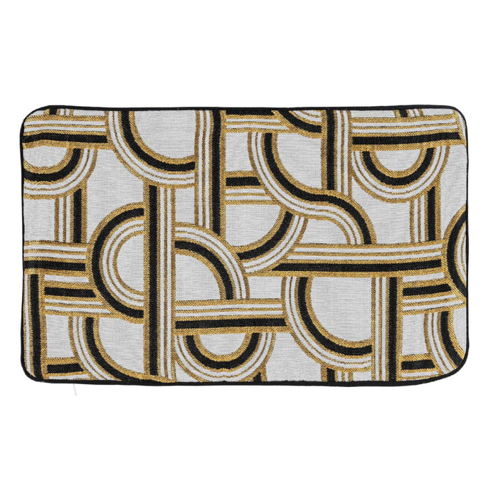 Housse de coussin aux couleurs de l’Orient Express. - Noir