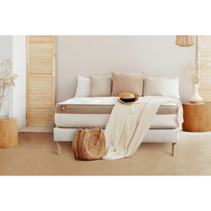 Pack matelas LE COSY - Mémoire de forme - Ep. 30 + sommier kit Blanc