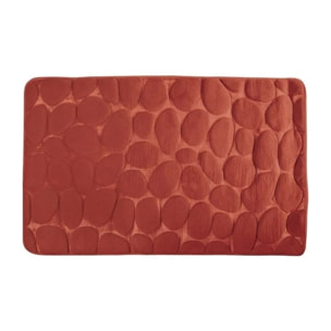 Tapis de bain Microfibre PEBBLE Terracotta MSV