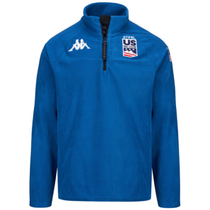Kappa - Felpe Uomo Donna Blu - 8Cento 818 Us