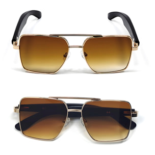 Gafas AI GT-30 con llamadas bluetooth, control remoto de cámara, reproducción de música y asistente de voz.