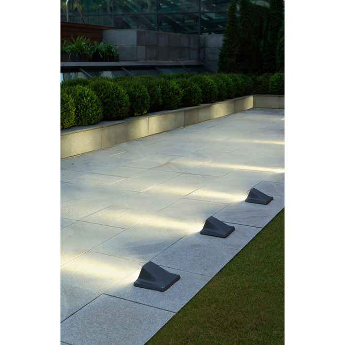 LEDS C4 Baliza IP66-IP67 Rexel 2 LEDS LED 3.4 Blanco cálido - 3000K ON-OFF Gris urbano 187lm