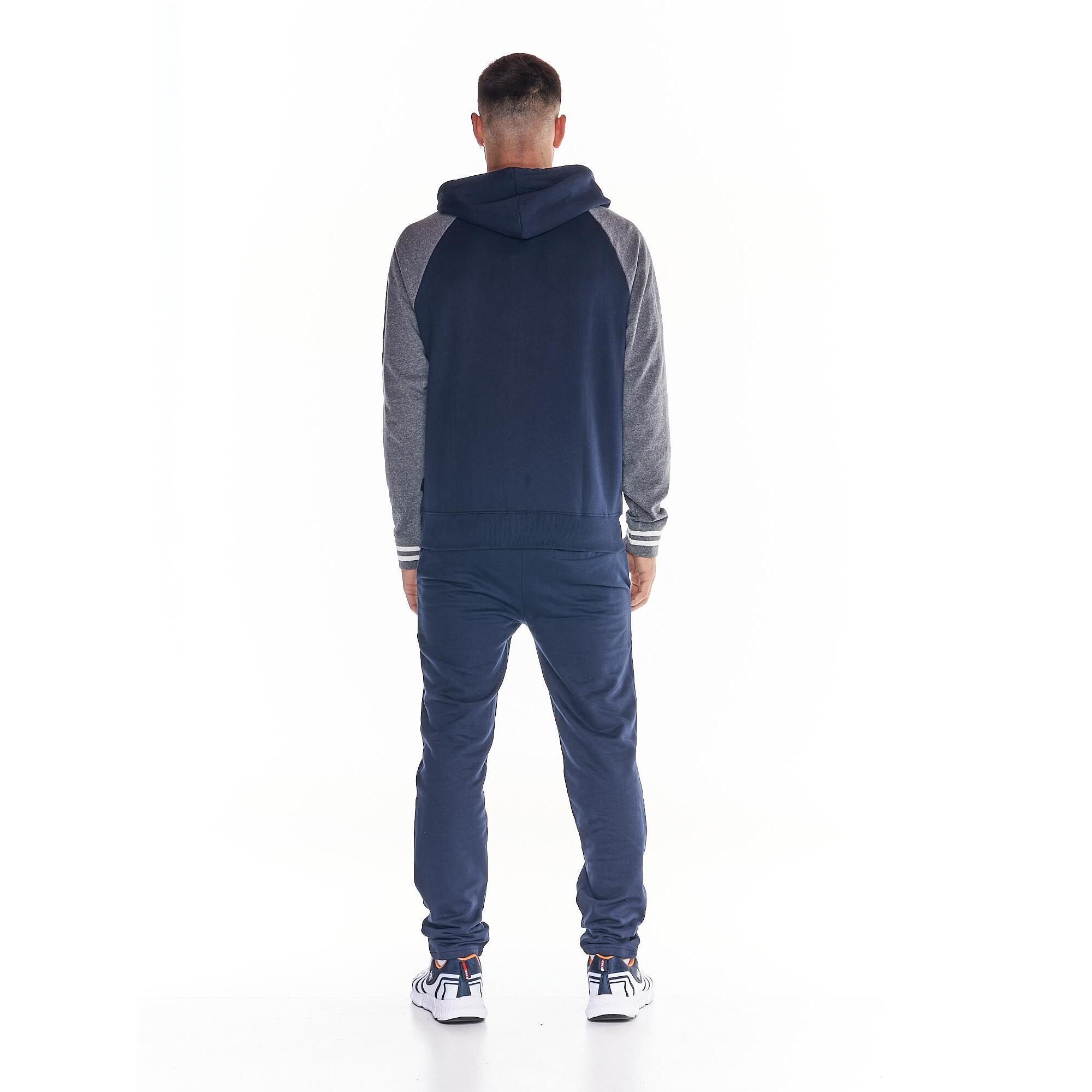 Tuta da uomo cappuccio full zip bicolor College