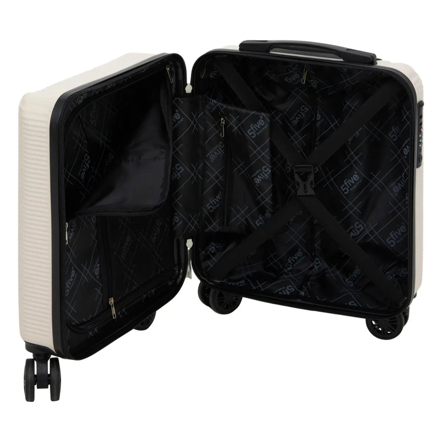 Valise cabine ABS low cost 8 roues argile