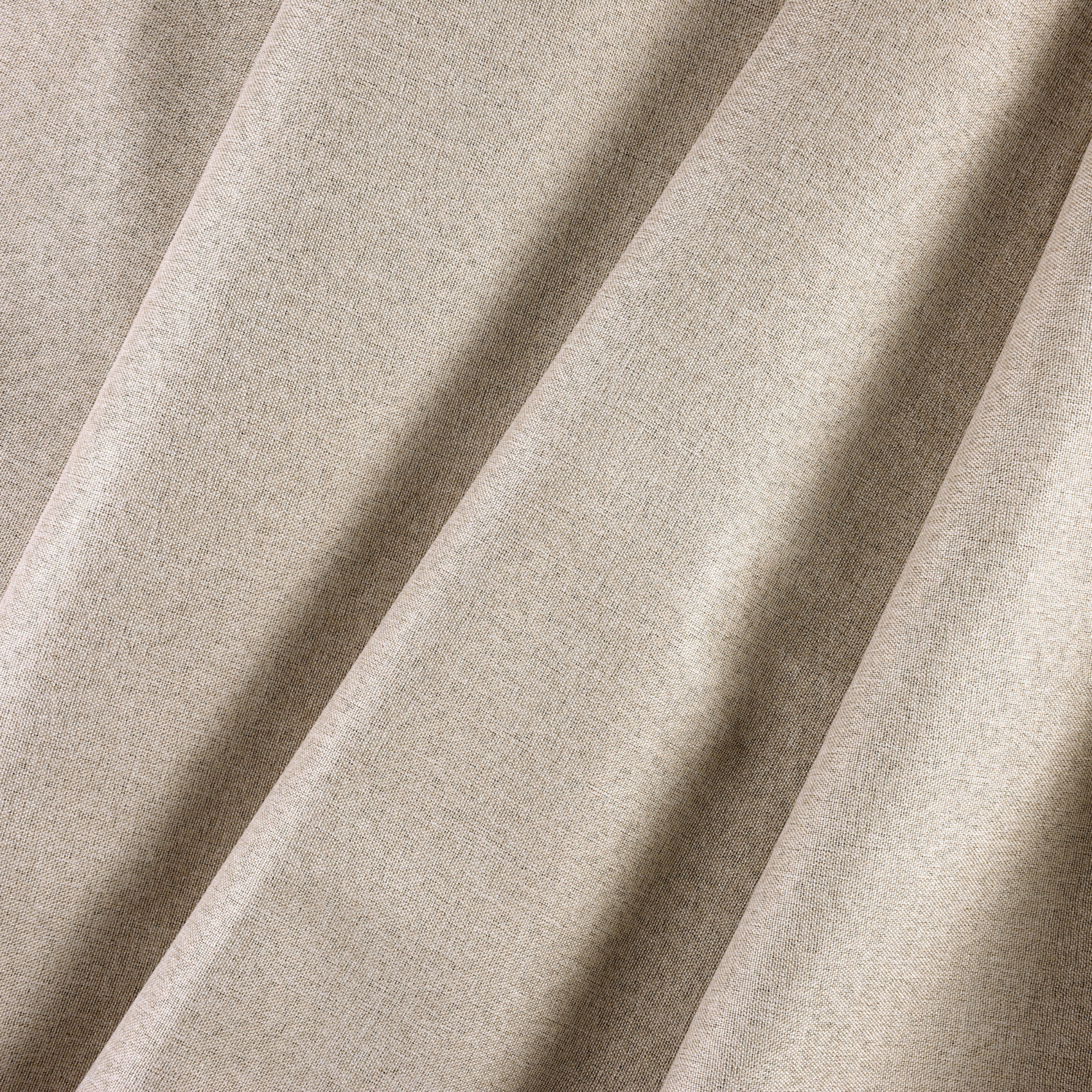 Rideau occultant chiné à oeillets - Taupe