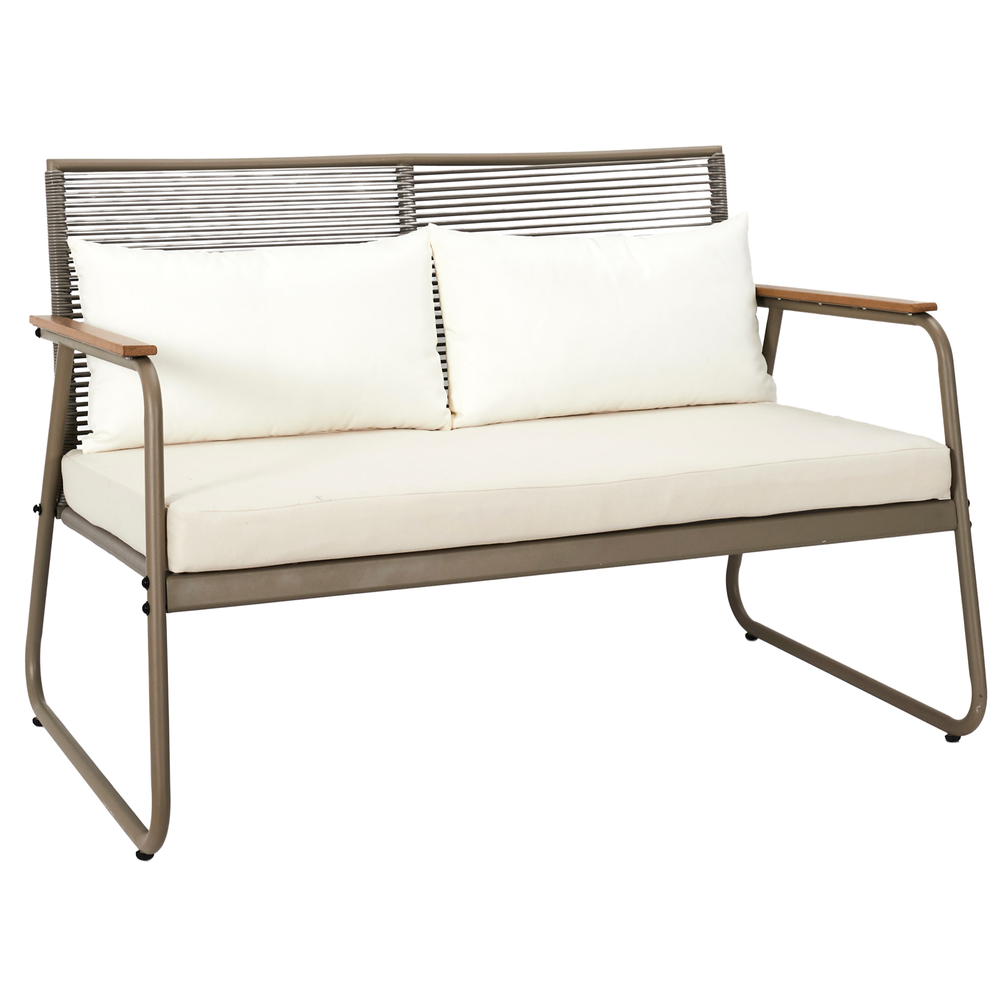 Salon De Jardin Palma Beige 4 Pcs