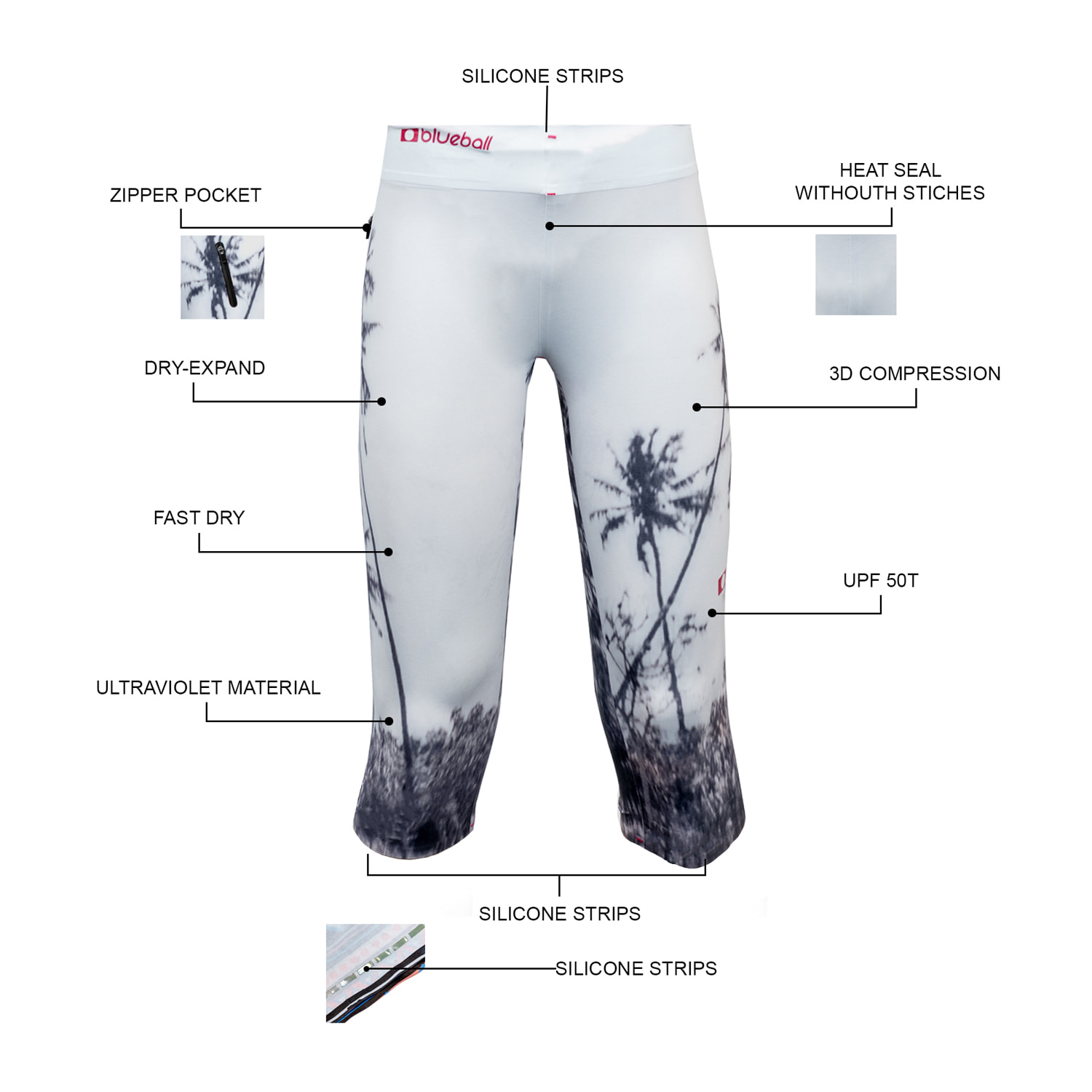 TRAUSER WATERSPORT 3/4 DE LARGO PARA MUJER BLUEBALL