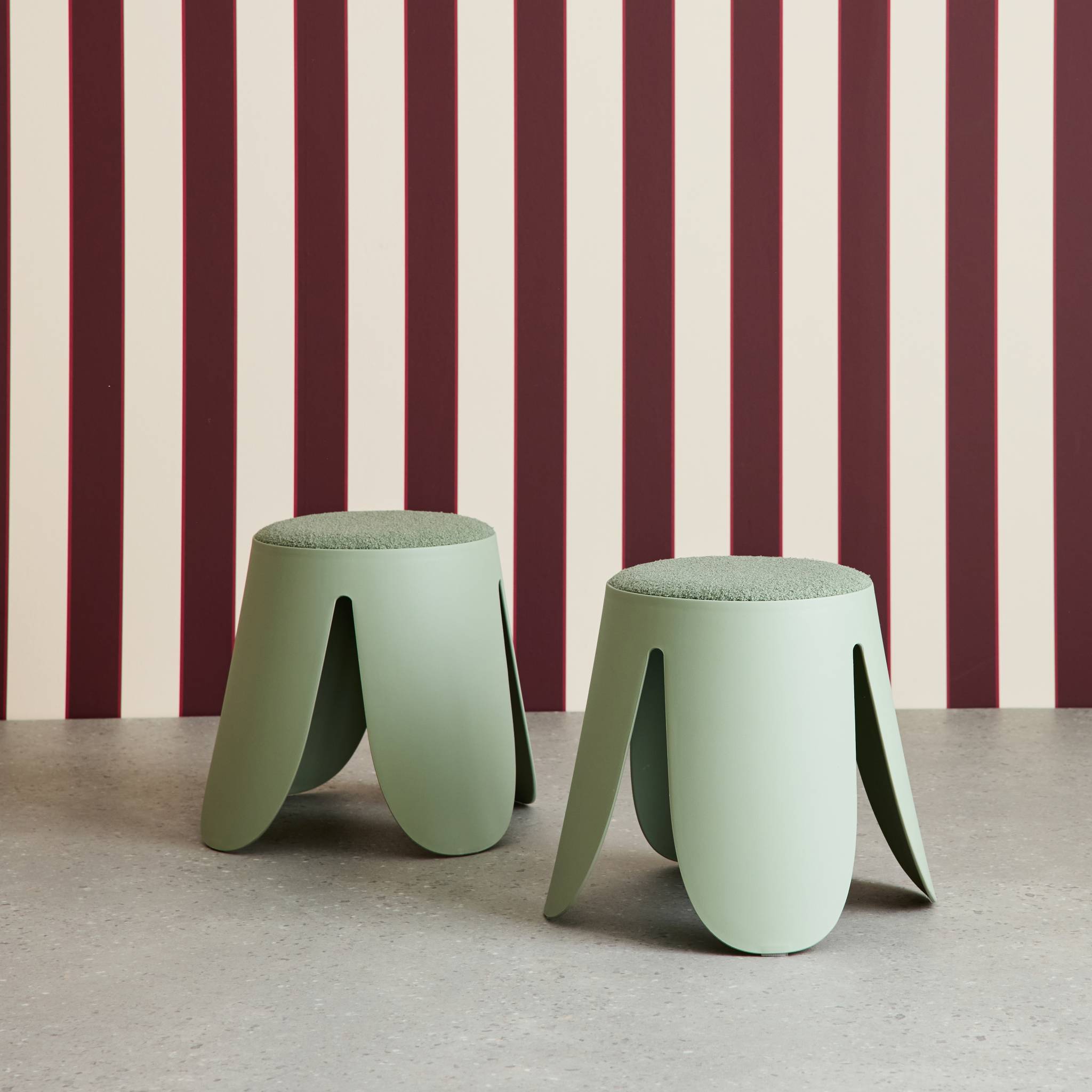 Tabouret empilable enfant bouclette texturée (lot de 2) NIKI KIDS