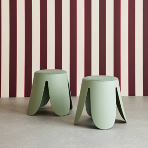 Tabouret empilable enfant bouclette texturée (lot de 2) NIKI KIDS