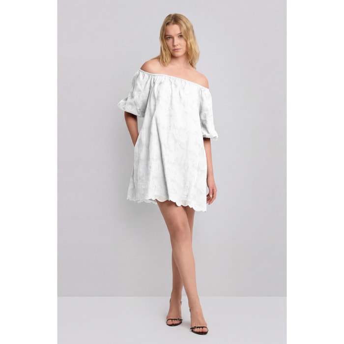 Kocca - Abito corto in cotone ricamato Donna