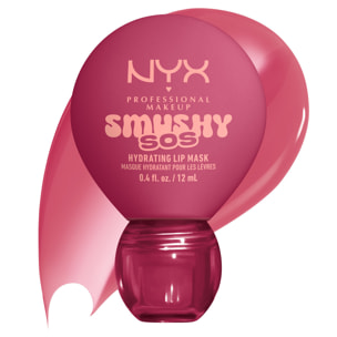 NYX Professional Makeup Smushy SOS Soin lèvres 2-en-1 Baume Jour & Masque Nuit ROSE RECHARGE
