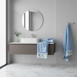 Set Spugna CORALLO 5 Pezzi: 2 Viso+2 Ospite + 1 Telo Bagno