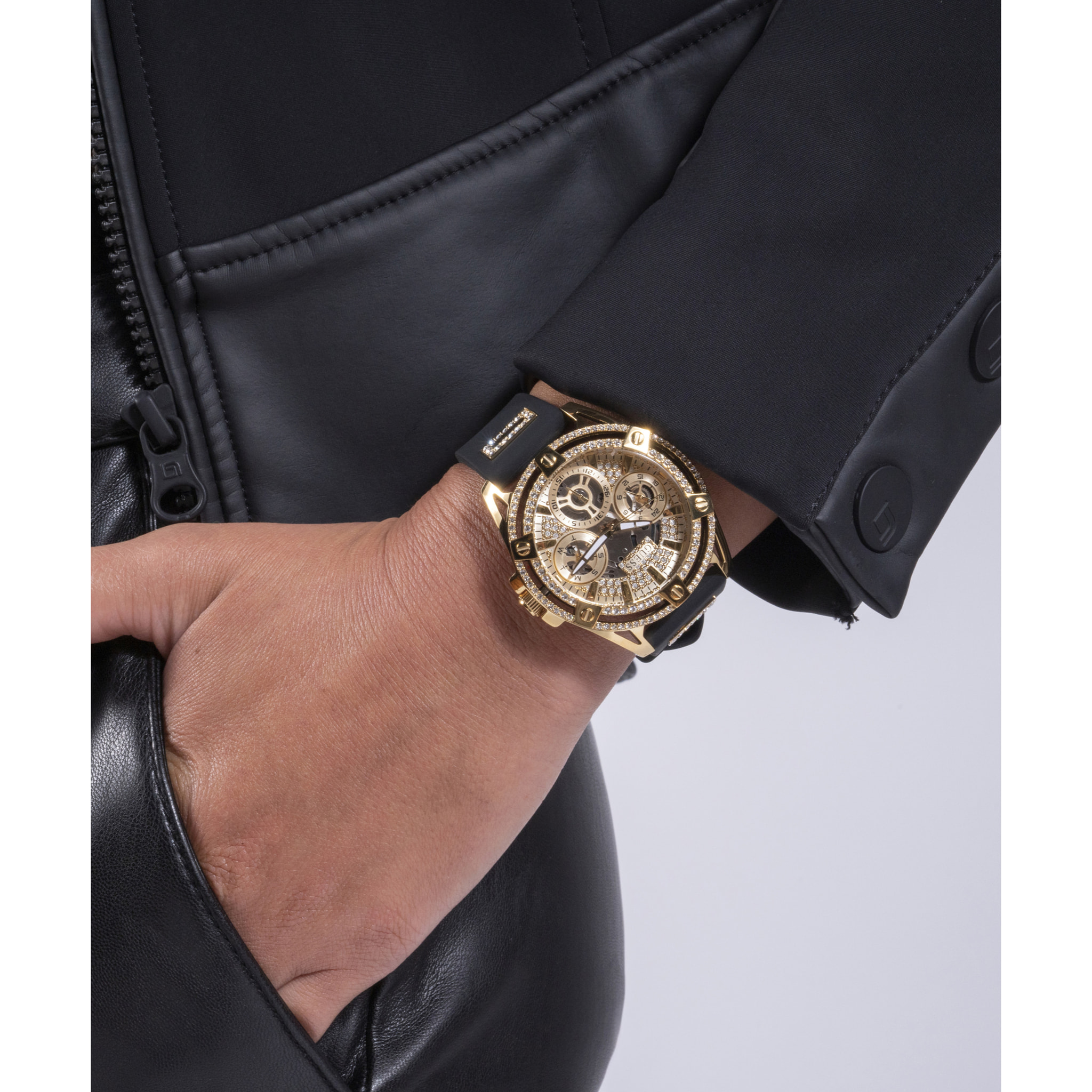 Guess Reloj De Cuarzo Analógico De Cuarzo Gs Reina