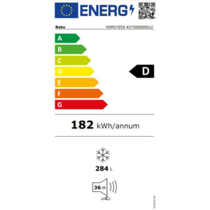Congélateur coffre BEKO HSM27050