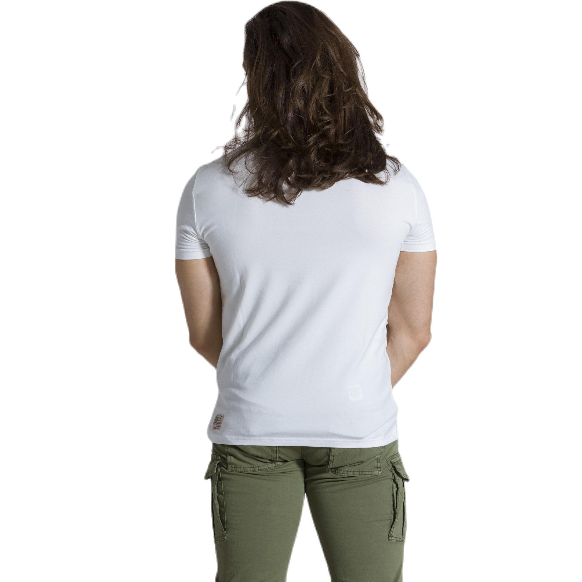 Camiseta de hombre Leone Basic de algodón de manga corta