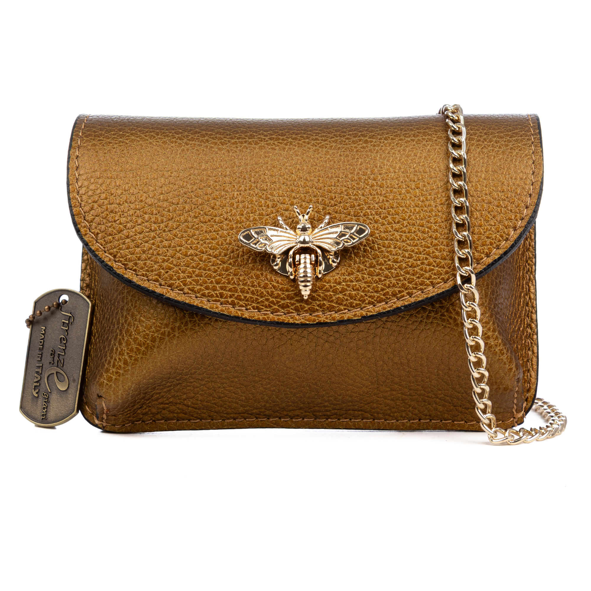 Aquilonia bolso de mano mujer. Piel auténtica acabado Dollaro.