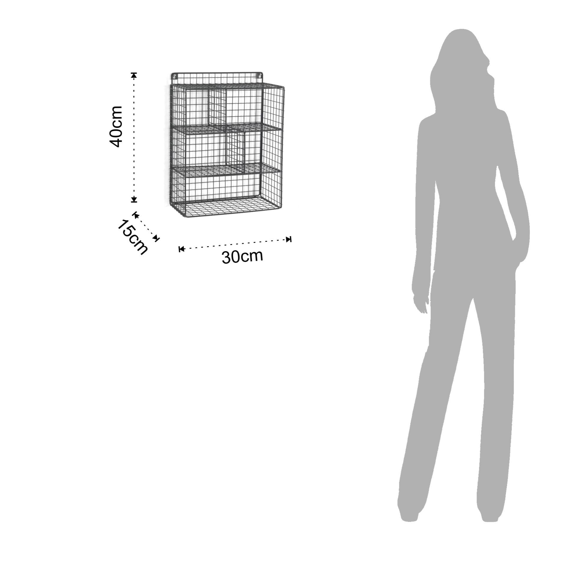 TOMASUCCI organizer da parete GRID Nero