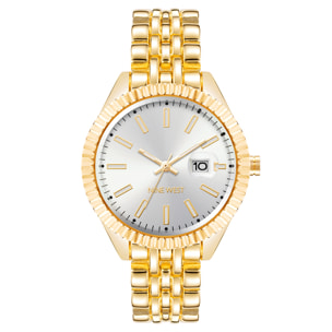 Reloj Nine West NW-2660SVGB Mujer Analogico Cuarzo con Correa de Metal