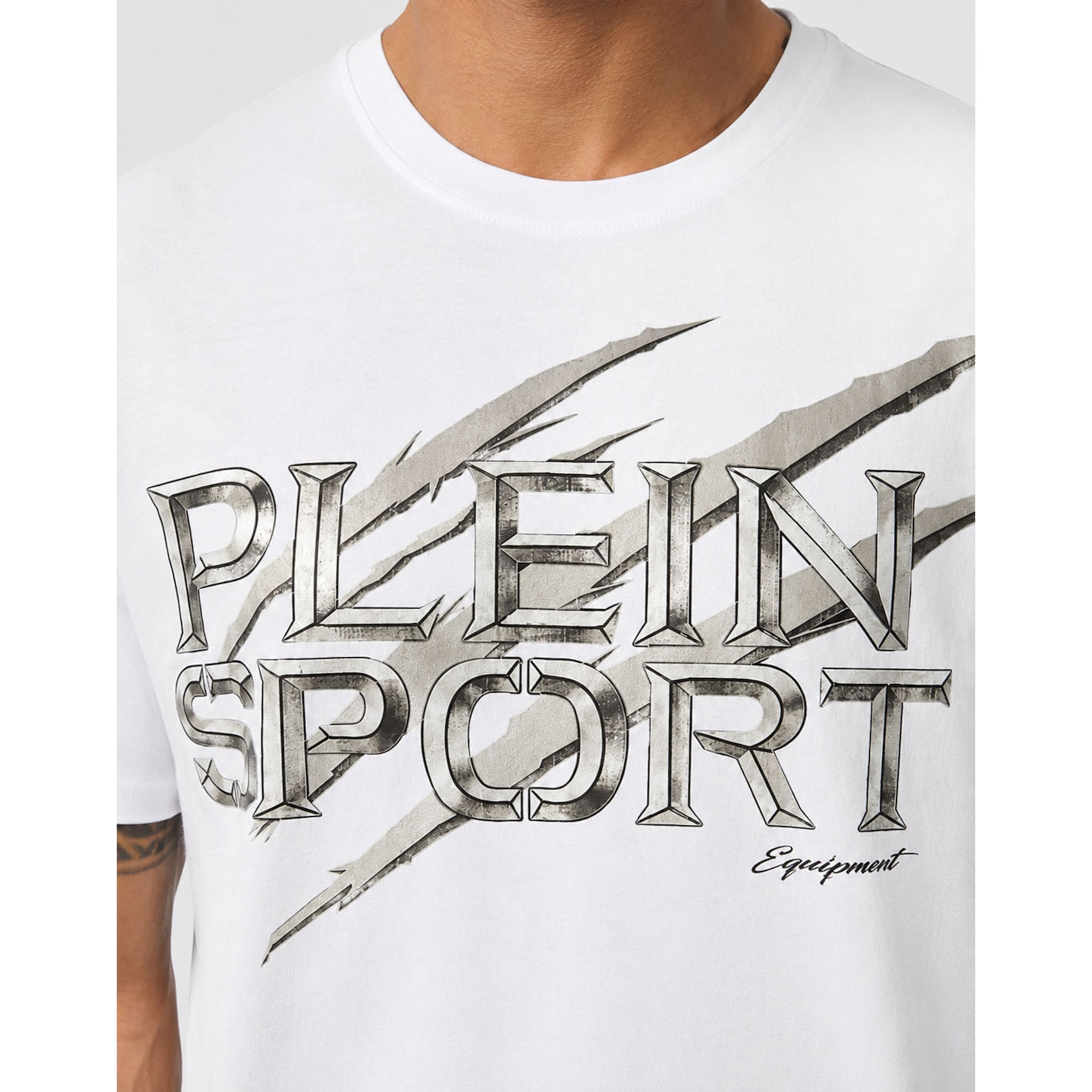 PLEIN SPORT Camiseta de cuello redondo y manga corta LOGO