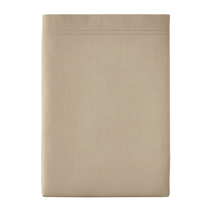 Drap plat uni en percale de coton, PREMIÈRE, Lin
