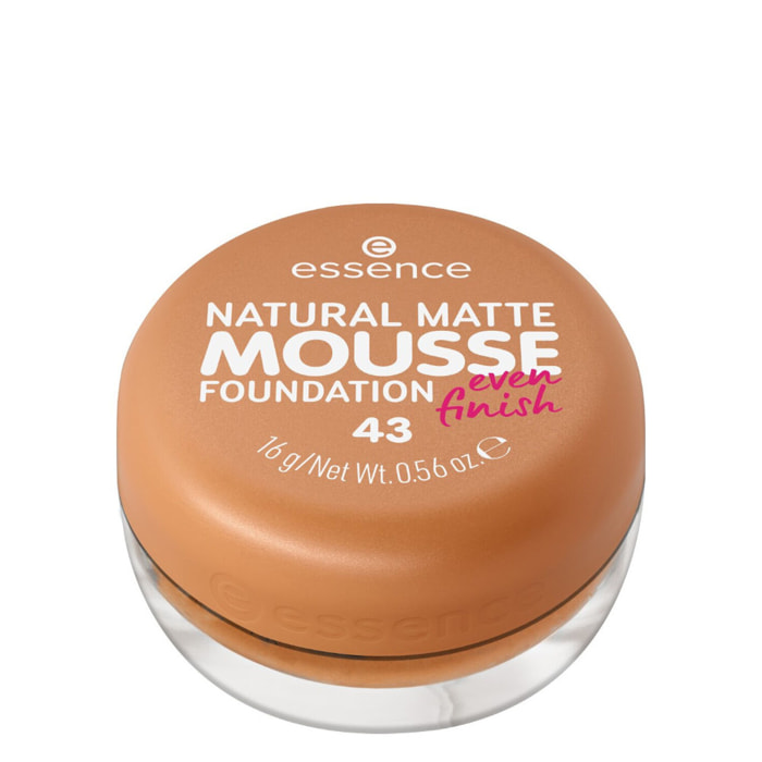 Natural Matte Mousse - Fond de Teint Mousse Fini Poudré