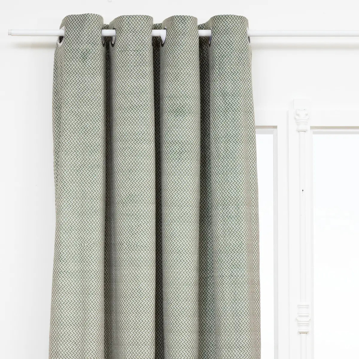Rideau occultant effet velours "Yupi" vert kaki 135x260cm
