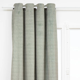 Rideau occultant effet velours "Yupi" vert kaki 135x260cm