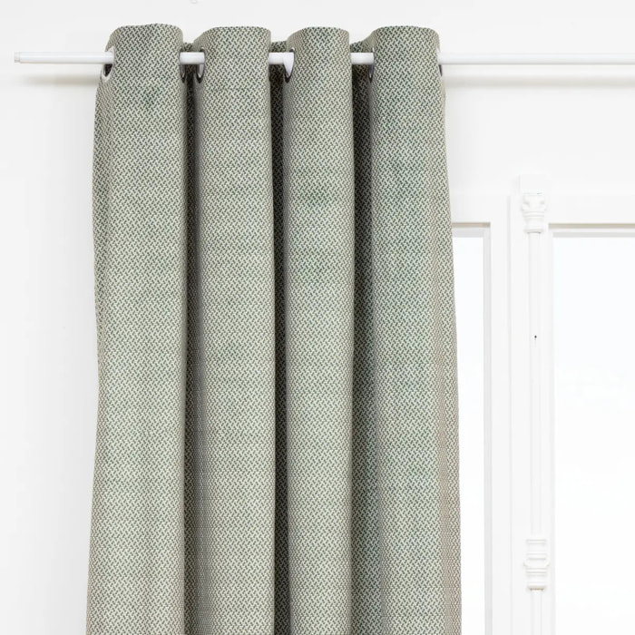 Rideau occultant effet velours "Yupi" vert kaki 135x260cm