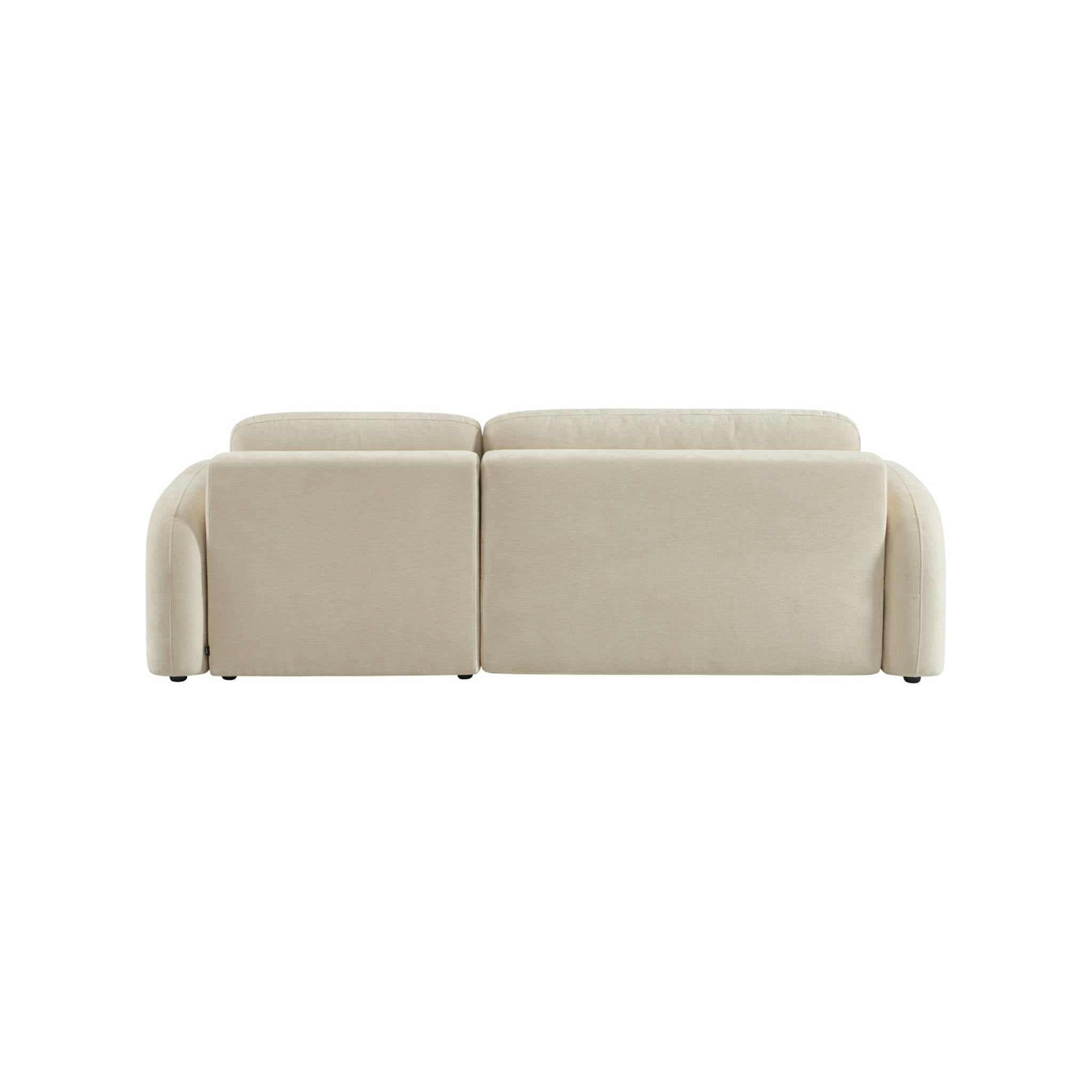 Canapé d'angle réversible convertible 3 places tissu avec coffre NOUMA