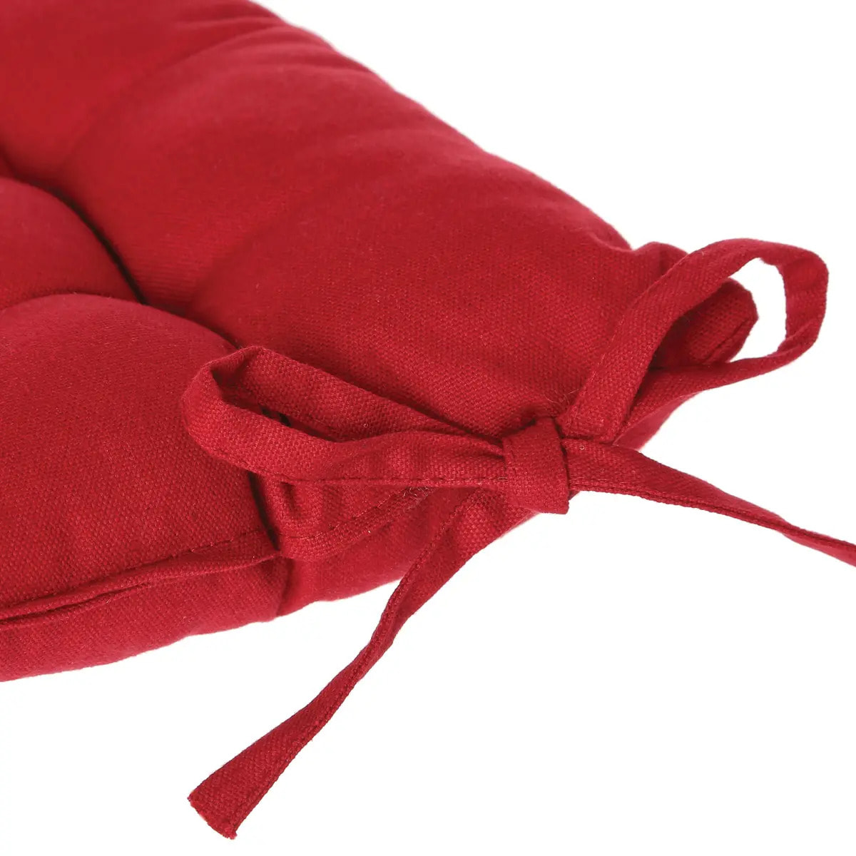 Galette de chaise rouge 38x38cm