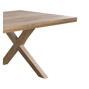 Table de jardin en bois de teck massif 10 personnes - Soraya