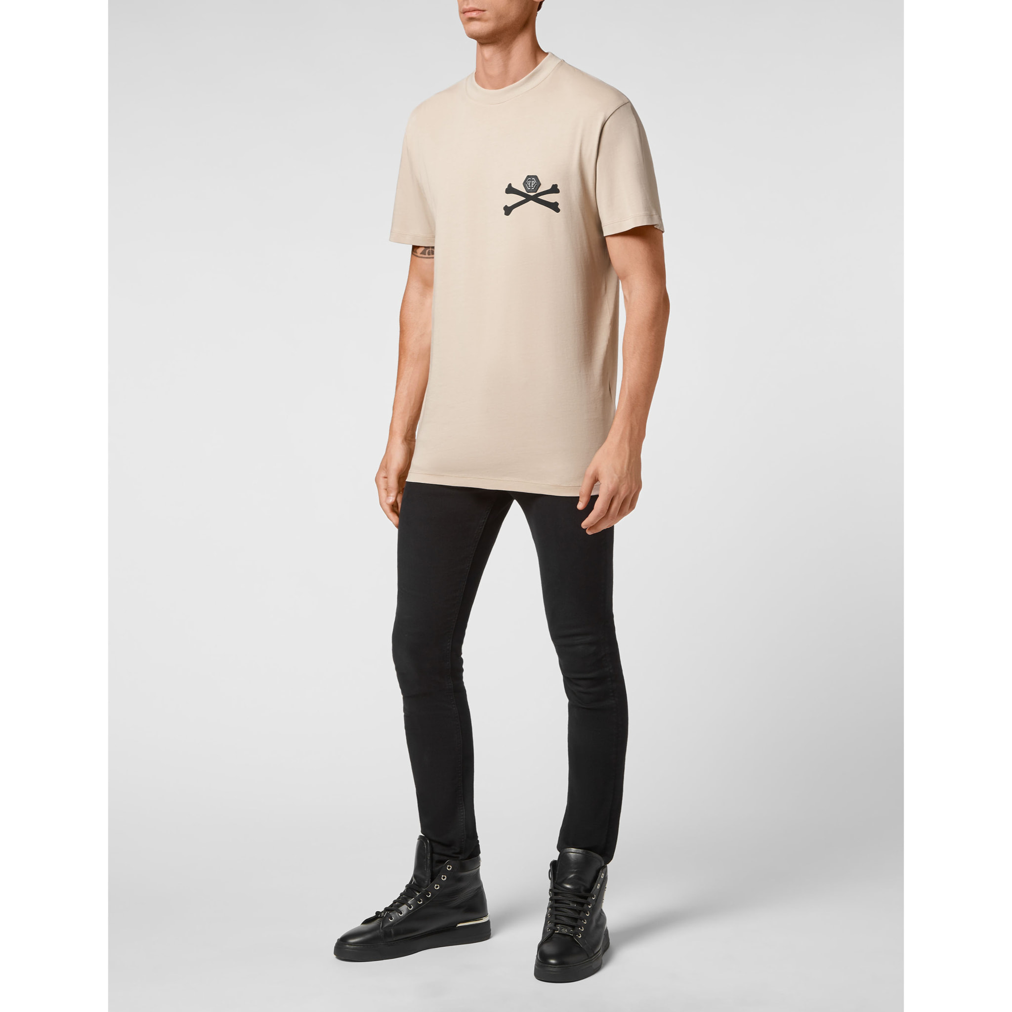 PHILIPP PLEIN Camiseta Cuello Redondo SKELETON