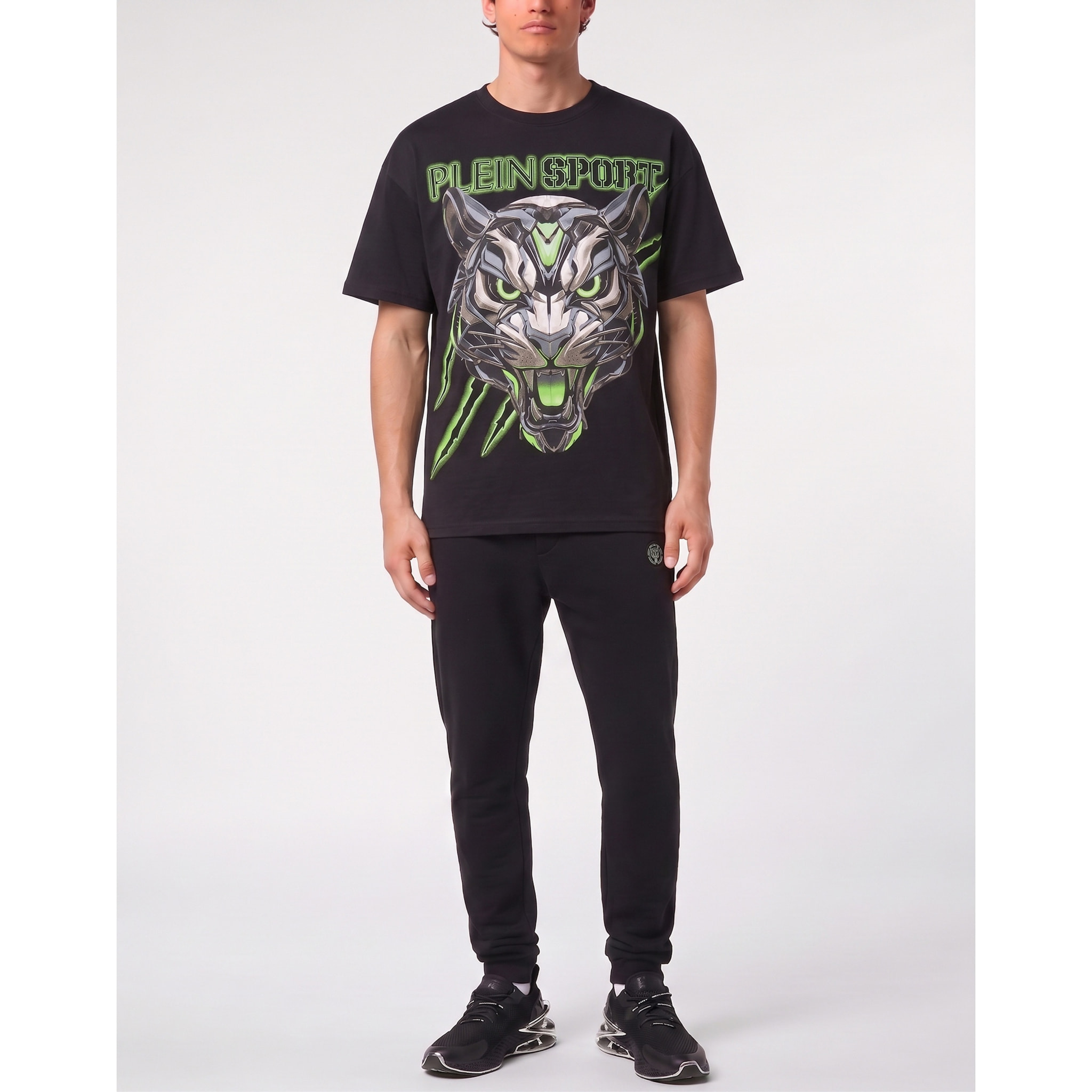 PLEIN SPORT Camiseta de cuello redondo y manga corta TIGER