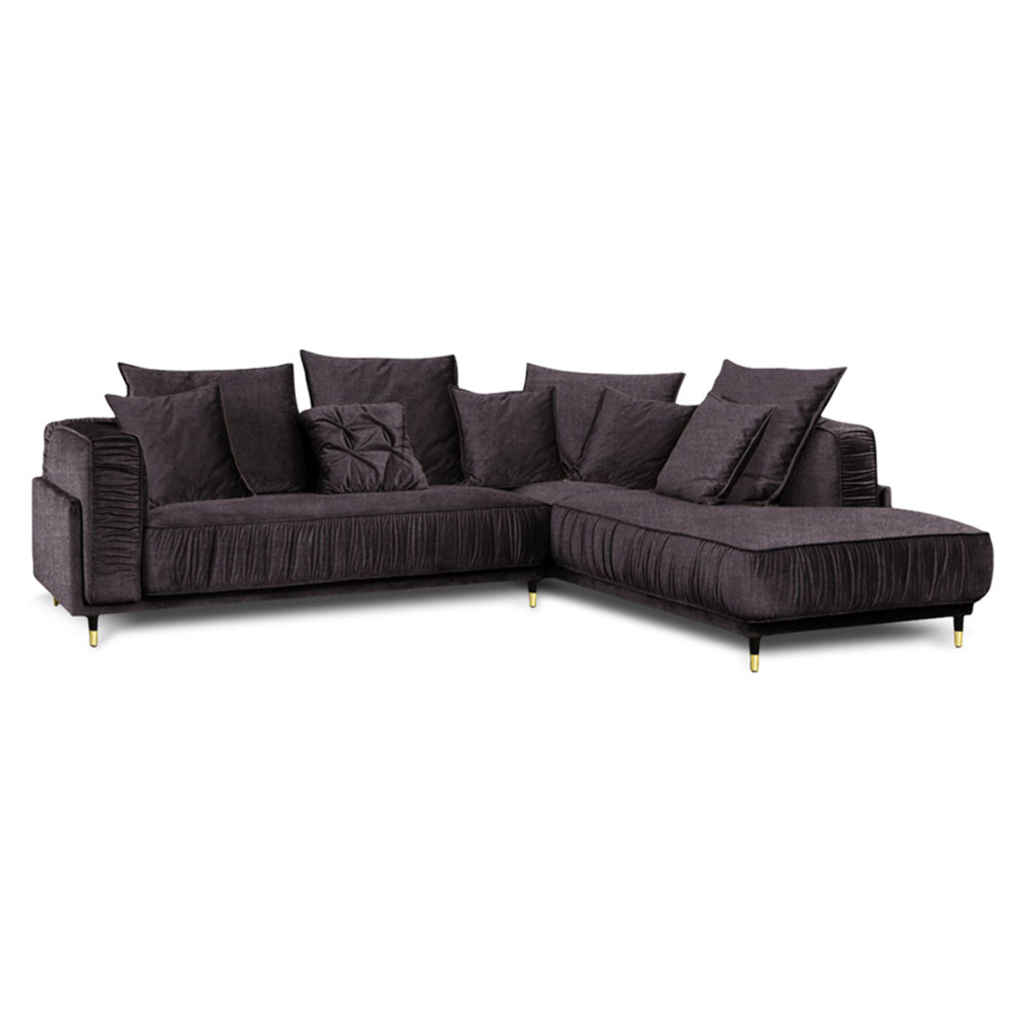 Canapé Tissu Angle droit Fiorenzo - 4 Places