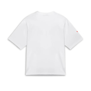 Camiseta Mujer Pasta Lover Blanca / Roja D.Franklin