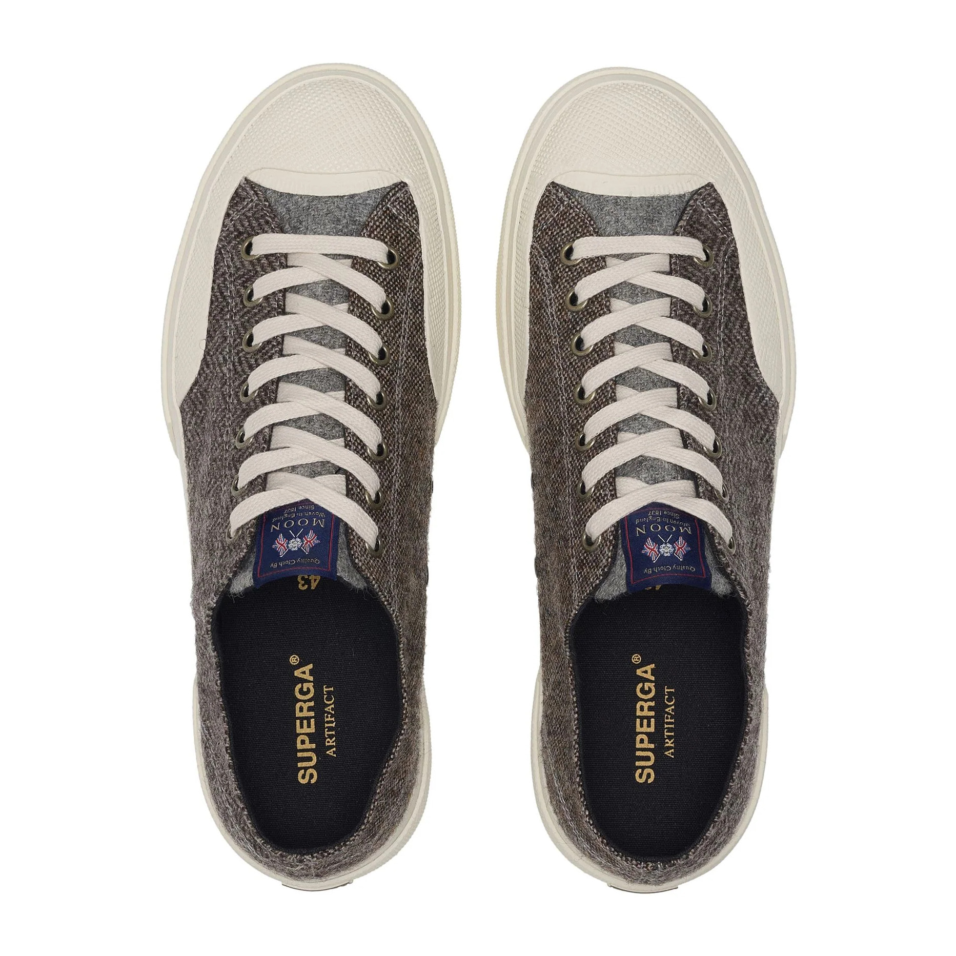 Superga - Sneakers Uomo Donna Grigio - 2432 WORKS WOOL PATCHWORK