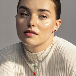 Pendientes Lux by Lux acabadoss en rodio