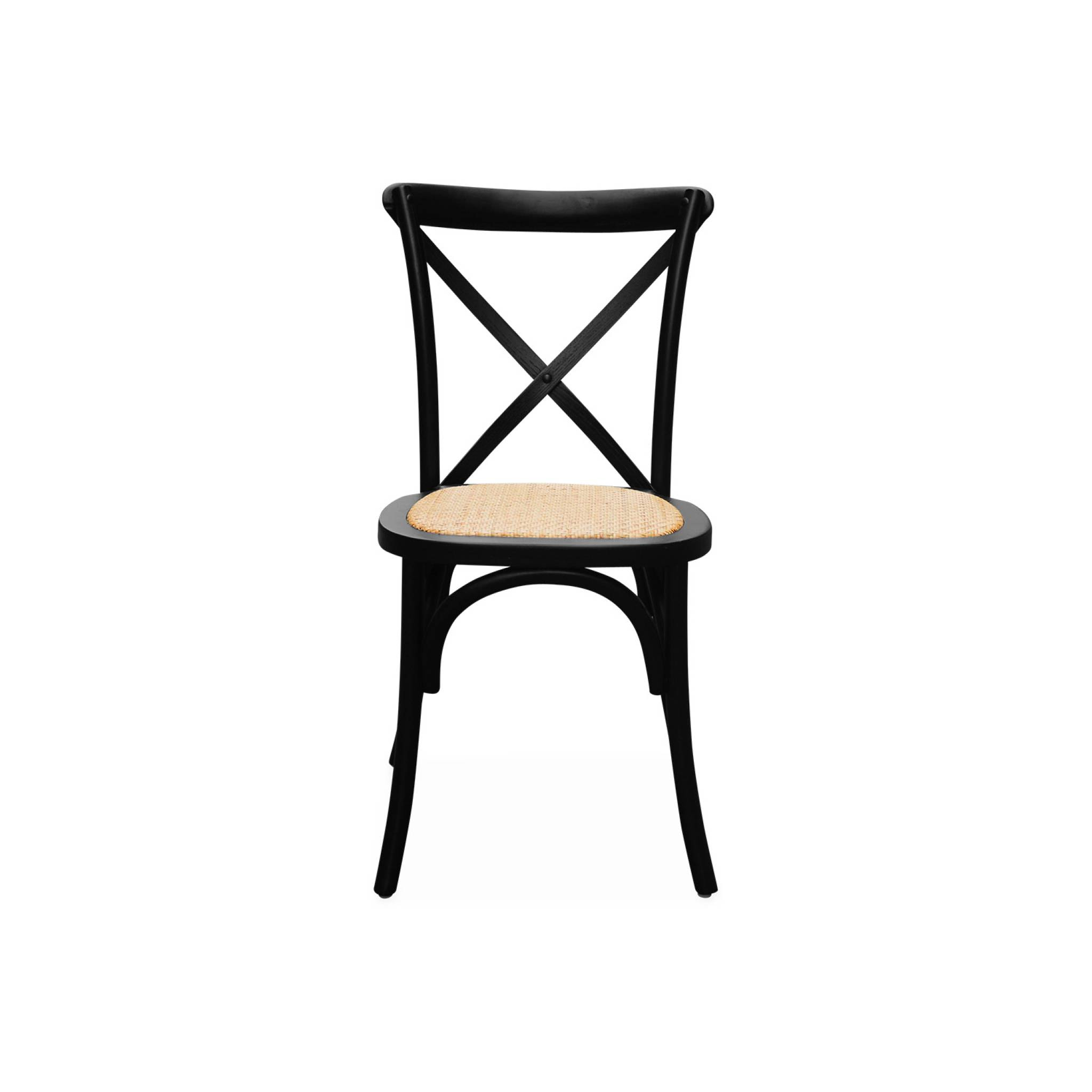 Chaise de bistrot vintage bois (lot de 4) BELLEVILLE