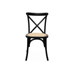 Chaise de bistrot vintage bois (lot de 4) BELLEVILLE