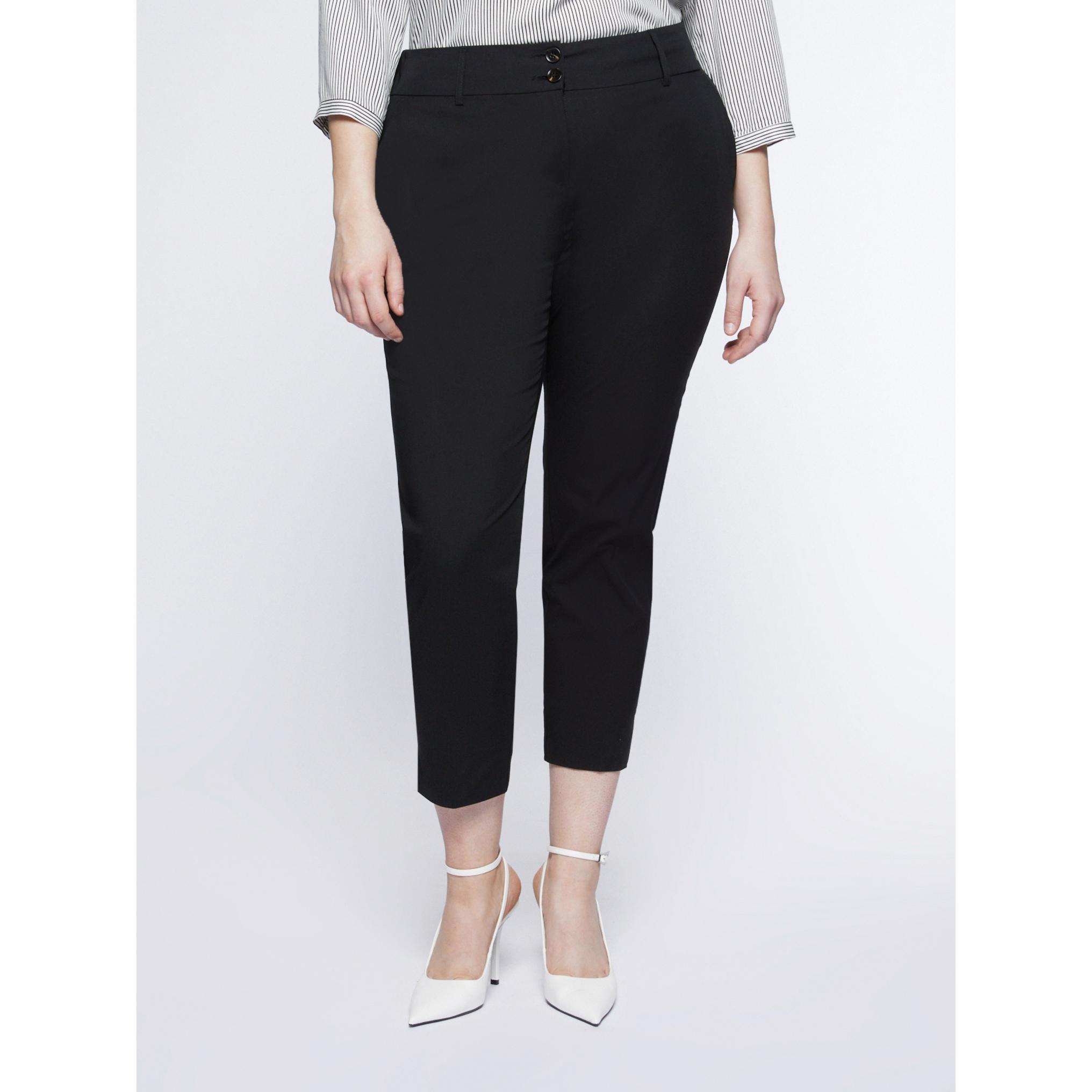 Fiorella Rubino - Pantaloni dritti cropped - Nero