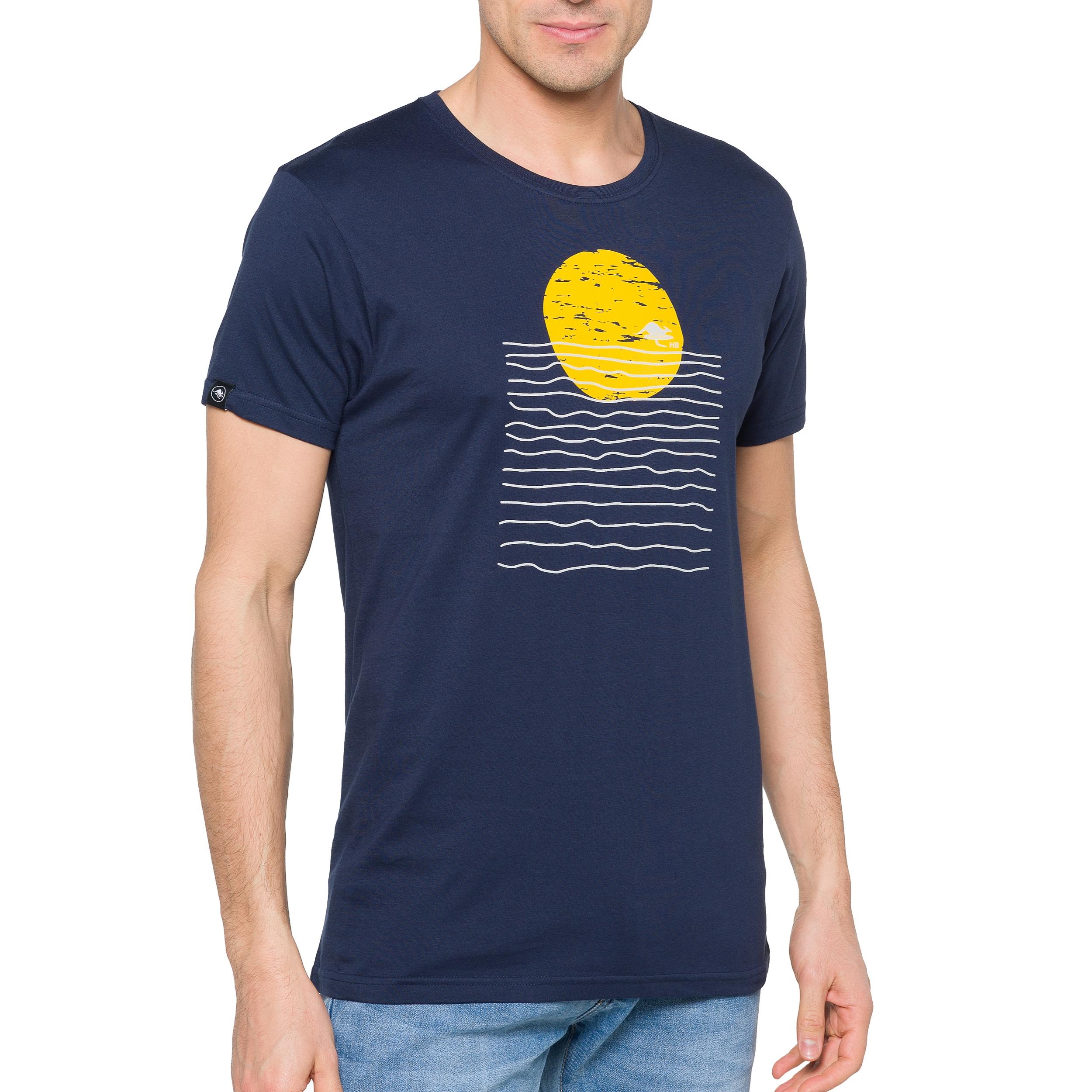 T-shirt in cotone 150 gr Heatwave Hot Buttered Blu navy