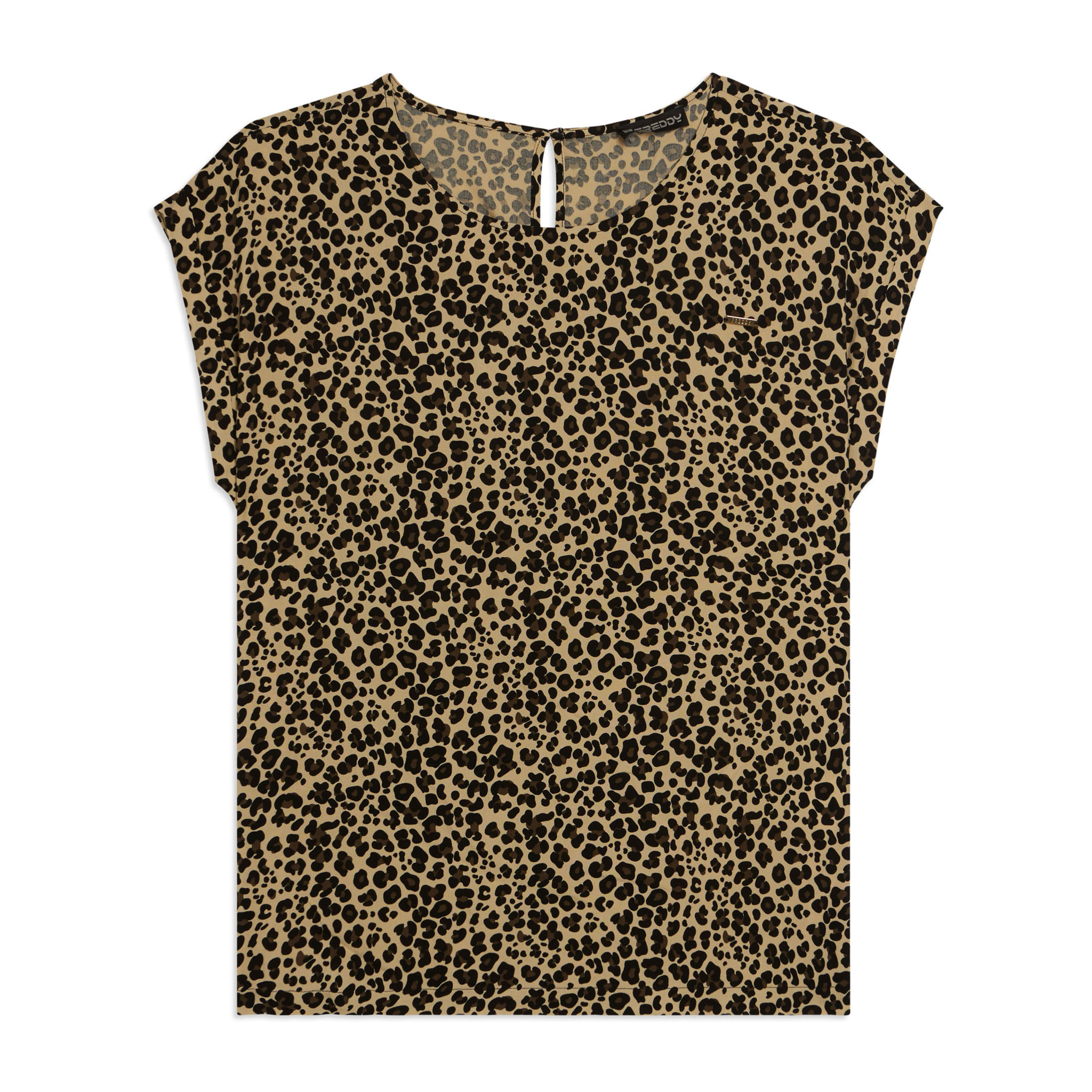T-shirt Manica Corta in Viscosa fantasia Animalier