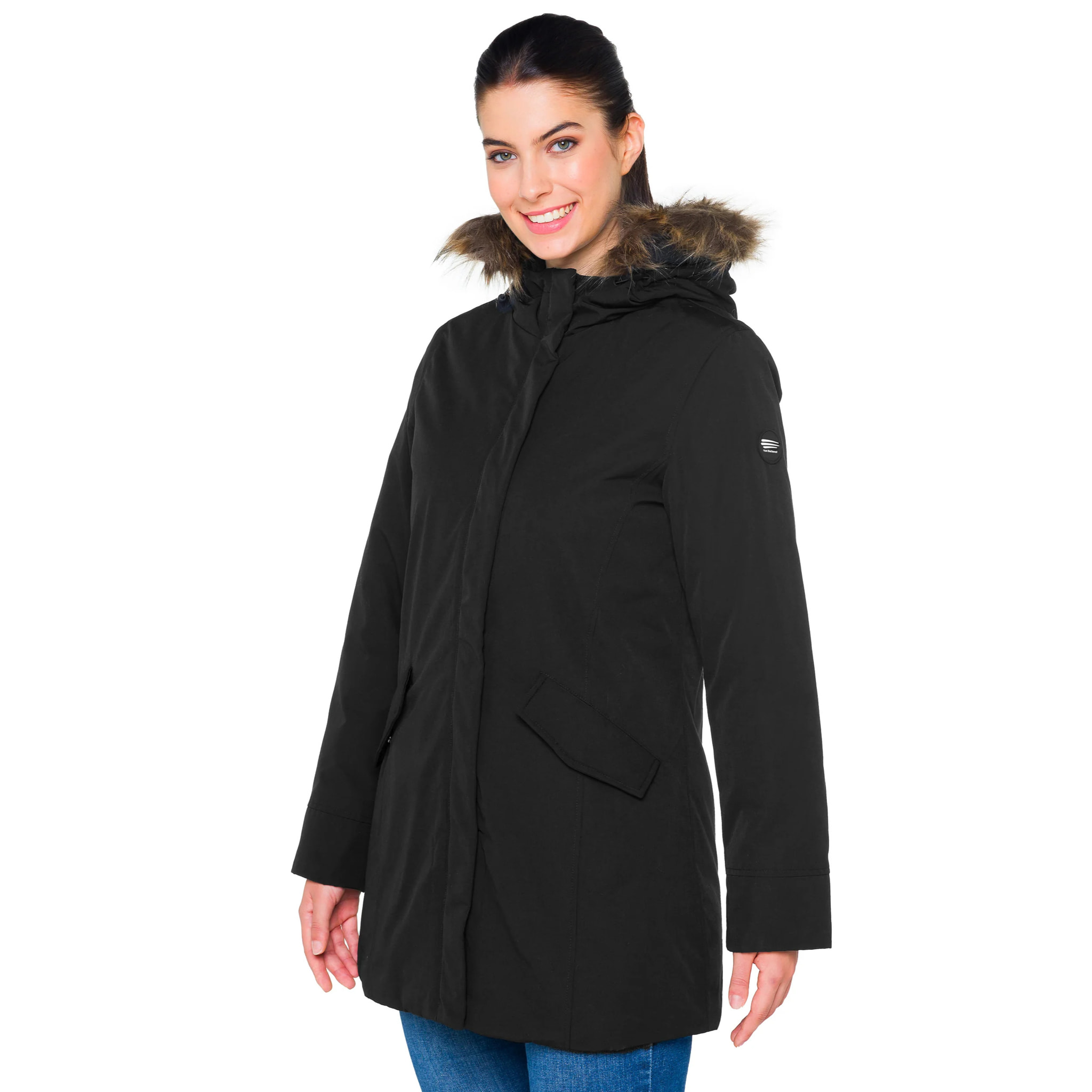 Parka MATHILDE imbottito impermeabile nero