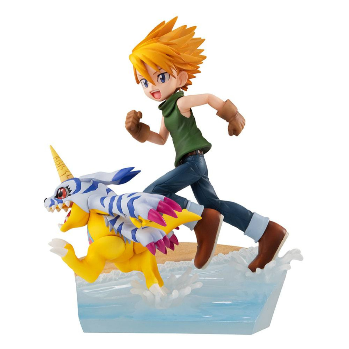 Digimon Adventure G.e.m. Series Pvc Statua Yamato Ishida & Gabumon 2022 Ver. 12 Cm Megahouse