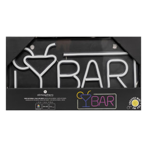 Tube néon mural led "Bar" L 42cm