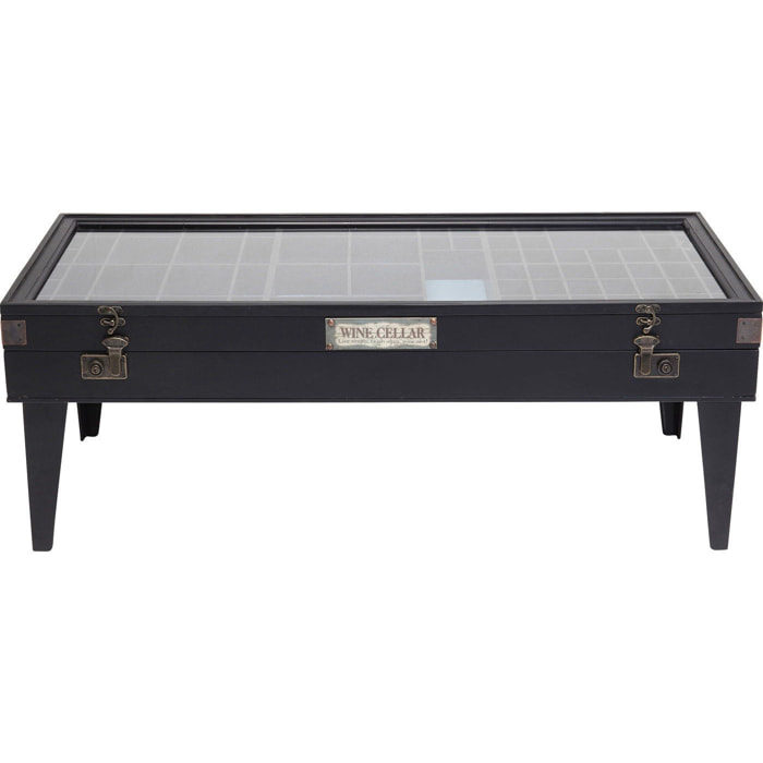 Table basse Collector 122x55cm noire Kare Design