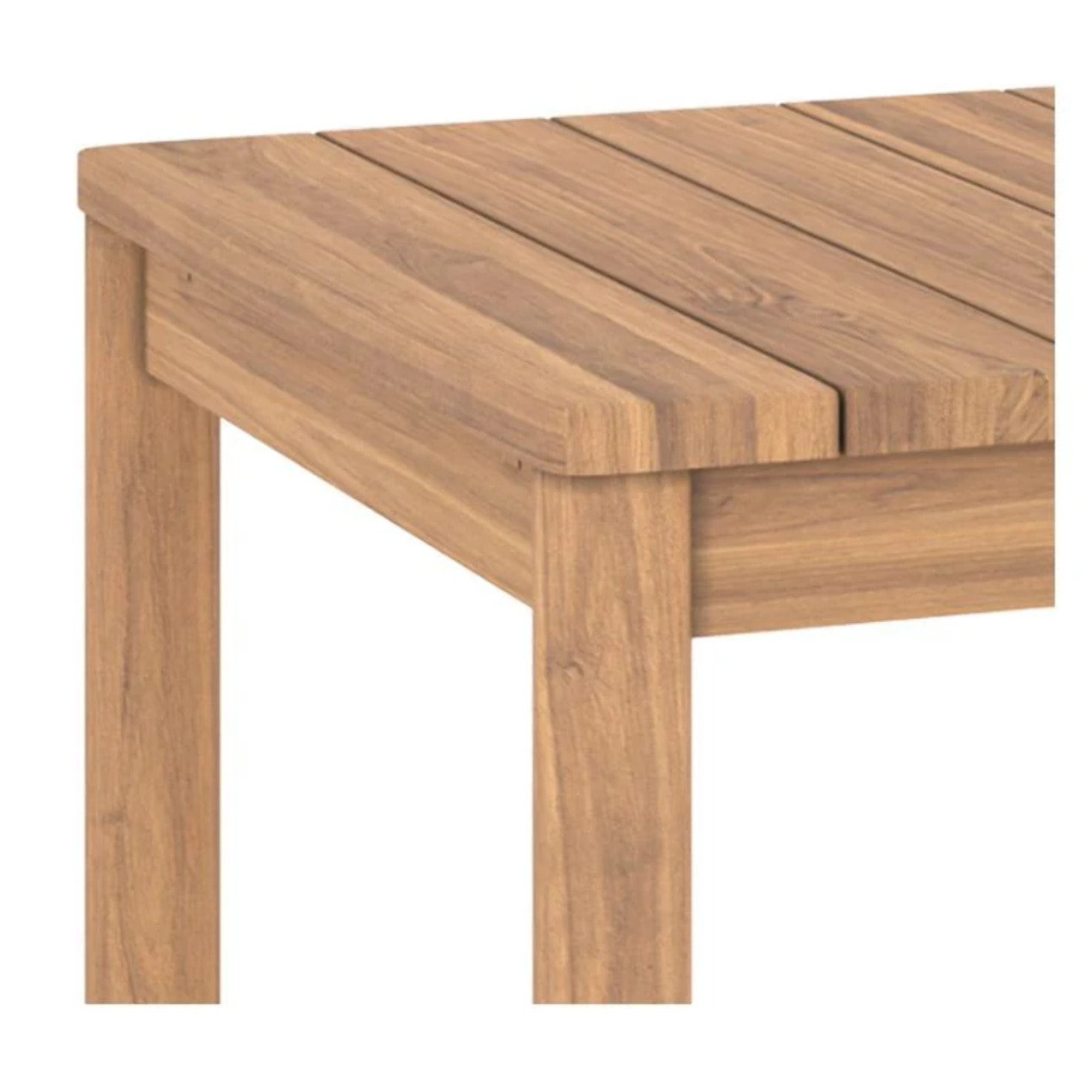 Table de jardin extensible en teck 6 à 8 personnes - Kora