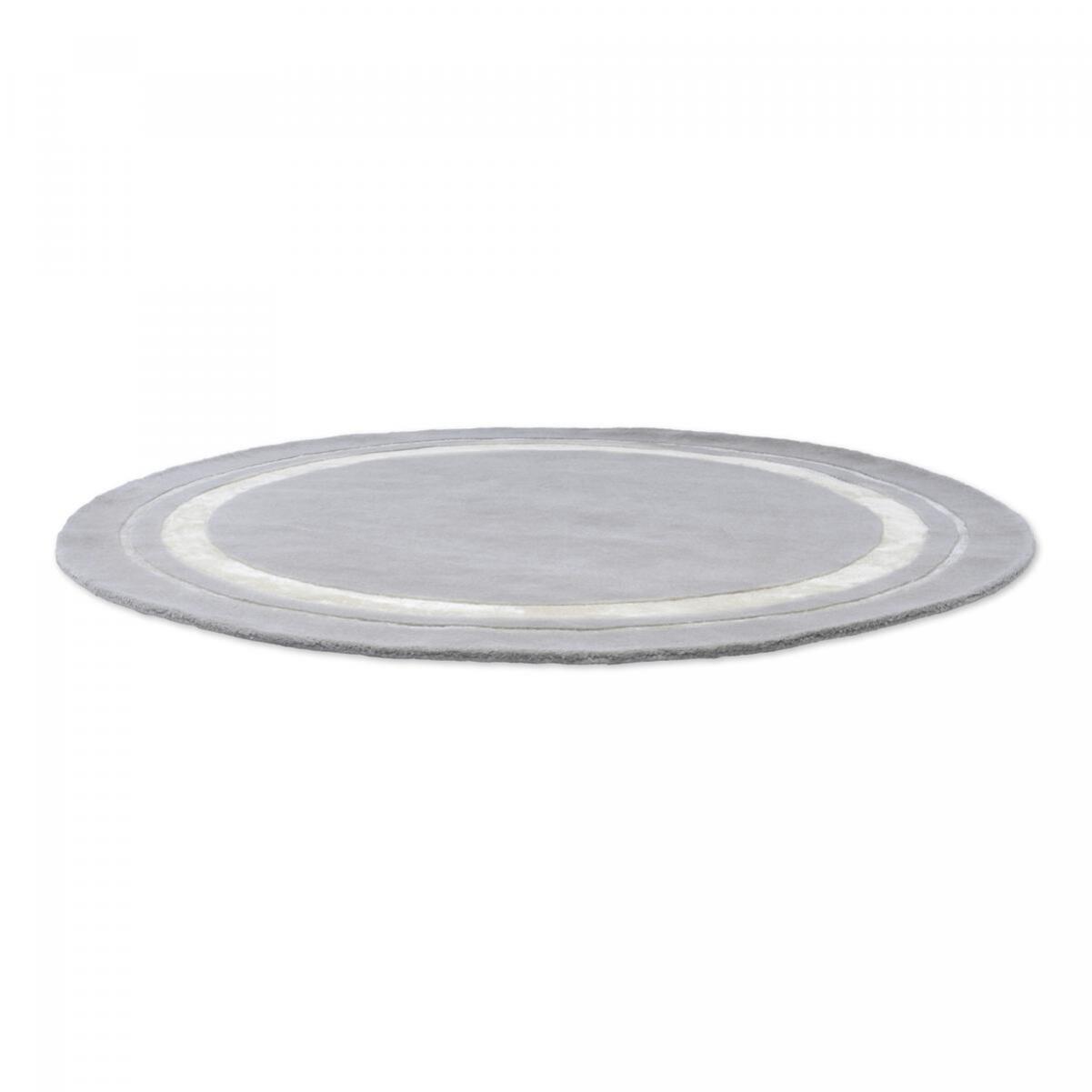 Tapis rond fait main en laine motif simple CHICDOUJ